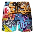 thumbnail image 1 of Pantalones Cortos De Playa Con Estampado 3d De Graffiti, 1 of 6