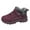 Wine, variant on Womans Snow Boots Waterproof Ankle Boots Warm Lined Lace Up Outdoor Hiking Work Shoes Snow Boots Women (Dark Purple,Size 9)
