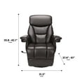thumbnail image 4 of OFM Essentials Collection Home Entertainment Recliner, in Brown (ESS-7070-BRN), 4 of 18