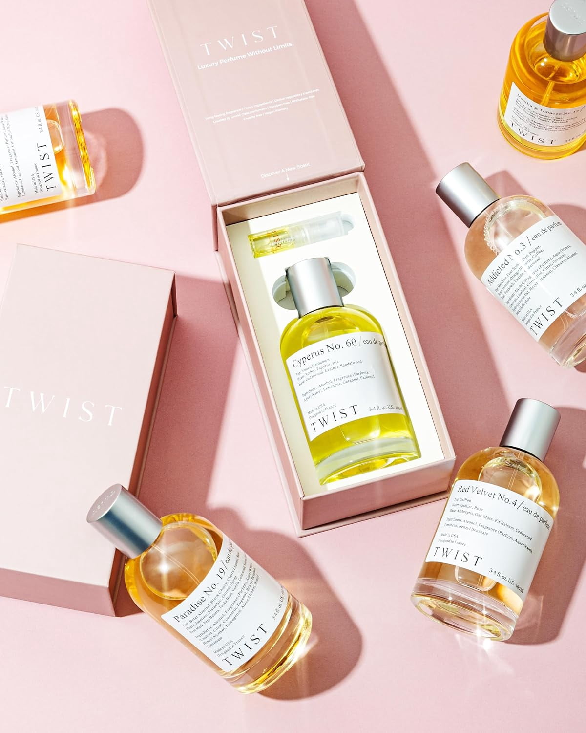 Twist Vinatge No. 111 - Inspired by C. Millésime Impérial, Long-Lasting Perfume for Women and Men, Paraben-Free, Vegan, Clean Ingredients, Unisex Fragrance – Spray 100 ml | 3.4 fl. oz.
