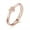 Rose gold single, variant on Japan And South Korea Simple Heart-shaped Opening Ring Women
