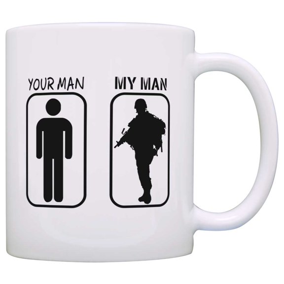 ThisWear Your Man My Man Service Member's Wife 11 ounce Coffee Mug