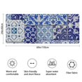 thumbnail image 3 of Blue Ethnic Floral Patchwork Pattern Bathroom Rugs Mat,Non Slip Microfiber Bathroom Rug,Rubber Backing,Soft Bathroom Mats for Bathroom Floor,Tub and Shower,60x24in(150x60cm), 3 of 4