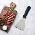 thumbnail image 4 of Espátula inclinada para parrilla de acero inoxidable, espátula para carne, pala para barbacoa, restaurantes, 2 uds., 4 of 7
