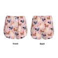 thumbnail image 6 of Sigee Funny Chicken for Women's Athletic Shorts High Waisted Running Shorts Pocket Sporty Short Gym Elastic Workout ShortsMedium, 6 of 9