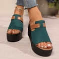 thumbnail image 2 of Extra High Heels Dressy Sandals for Women 2025 Fashion Punk Open Peep Toe Platform Slip-On Slides, 2 of 8