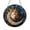 Acrylic 3.5 Inch, variant on Round Sun Moon Stained Glass Window Hanging Featuring Cosmic Balance Art, Sleeping Moon Face, Shining Stars, and Celestial Style