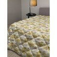 thumbnail image 2 of Floral Down Alternative Comforter, Abstract Nostalgia Pattern with Retro Blooms and Leaves Romantic, Microfiber Quilt for All Season, 5 Sizes, Charcoal Grey Mint Green, by Ambesonne, 2 of 3