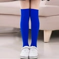 thumbnail image 3 of Chaussettes de Robe pour Filles, Chaussettes de Danse Mi-Mollet Unies pour Enfants Jusqu'aux Genoux, 3 of 4