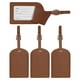 thumbnail image 1 of Etiquetas de Equipaje Uxcell para Maletas [4PCS] - Etiqueta de Bolsa con Cubierta de Privacidad Segura y Hebilla Ajustable - [Marrón - Cuero PU], 1 of 7
