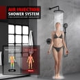thumbnail image 3 of sumerain Matte Black Rain Shower System with 3 Modes Handheld Spray, Rough-in Valve and Shower Trim Kit Included, 3 of 11