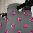 thumbnail image 2 of Ambesonne Skull Grommet Curtain Single Panel, Emo Skulls Teen Culture, 50"x60", Dark Taupe Hot Pink, 2 of 5