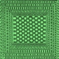 thumbnail image 1 of Ahgly Company Indoor Square Southwestern Emerald Green Country Area Rugs, 7' Square, 1 of 4