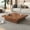 Walnut, variant on Square Coffee Table with Sliding Top, Modern Lift Top Coffee Table with Hidden Storage, Walnut Wood Grain Veneer MDF Table for Living Room