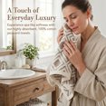 thumbnail image 5 of REGALWOVEN Geometric Pattern Cotton Decorative Hand Towels, 13 x 29 Inch Absorbent Soft Towel for Hand Drying and Face Washing Beige 2-Piece, 5 of 7