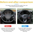 thumbnail image 5 of Car Steering Wheel Cover, 15 inch Carbon Fiber Microfiber PU Leather Elastic Steering Wheel Protector for Men Women, Anti-Slip Breathable Car Interior Accessories for Most Cars (Black), 5 of 9