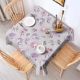 thumbnail image 2 of Pioneer Flower Floral Print Pattern Square Tablecloth,Waterproof Square Table Cover,Wipeable Spillproof Washable Table Cover for Home Kitchen Party Decor 60"x60"(152x152cm), 2 of 6