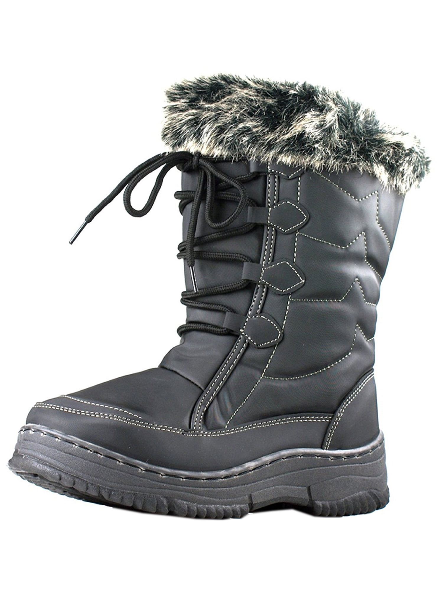 Winter Warm Snow Boots for Women Comfortable Faux Fur Lined Outdoor ...