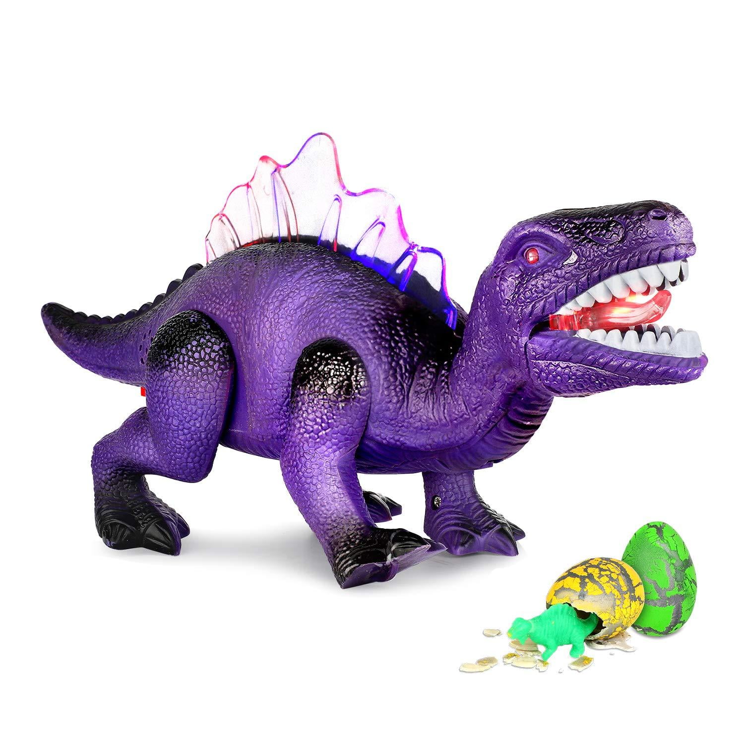 Super Joy Dinosaurs Toys for Kids [2 Extra Dinosaur Eggs] Electric