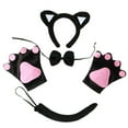 thumbnail image 1 of Conjunto De Disfraz De Gato, Conjunto De Cosplay De Gato Negro Para Halloween, 1 of 5