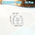 thumbnail image 2 of Uxcell Plastic Cord Lock, Double Hole Spring Cords Toggle Stopper Slider Stops Fastener End Clear, 2 of 6