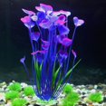 thumbnail image 2 of Spencer Large Aquarium Plants Artificial Plastic Fish Tank Plants Decoration Ornament for All Fish (Purple), 2 of 9