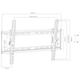 thumbnail image 2 of Soporte de TV/Monitor para Pantallas de 50 a 100 Pulgadas Máx 60 kg, Soporte Pared TV Inclinable. Base para TV/Monitor, Máx VESA 800x600mm, Fabricado en Acero Reforzado., 2 of 7