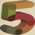 thumbnail image 1 of Ahgly Company Machine Washable Indoor Square Transitional Fire Brick Red Area Rugs, 5' Square, 1 of 7