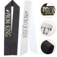 thumbnail image 2 of 2pcs Prom King and Prom Queen Sashes King Sash Queen Sash Graduation Cosplay Party Sashes, 2 of 8