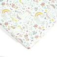 thumbnail image 2 of Lush Decor 100% Polyester Unicorn Heart Rainbow Soft & Plush Fitted Crib Sheet Multi 2Pk 28x52x9, 2 of 9