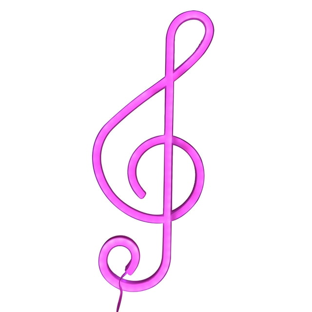 Letrero de neón Jadeshay lámpara de neón LED nota musical