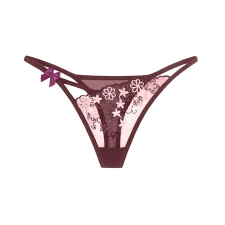 eczipvz Women Panties Lace Thongs for Women Thong Underwear Women Lace Panties Women Underwear Cotton Thongs for Women(Purple One Size)