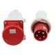 thumbnail image 2 of Conector de cable eléctrico industrial, 380‑415V 63A 5 pines Conector de enchufe industrial de clavija industrial Enchufe de aviación industrial con enchufe Valor inmejorable NikouMX herramienta, 2 of 8