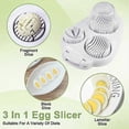 thumbnail image 2 of 3 In 1 Egg Slicer For Hard Boiled Eggs, Strawberry Slicer Grape Cutter, 2025 Stainless Steel Dicer Egg Slicer Dishwasher Safe, Fruit Cutter For Egg, 2 of 5