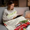 thumbnail image 5 of Christmas Flannel Blanket for Bed,Travel and Camping, Red Truck Winter Snowflakes Cardinal Bird Super Soft Cozy Blanket for All Seasons 30"x40", 5 of 9