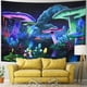 thumbnail image 2 of Tapiz psicodélico de setas, tapiz de pared de plantas de fantasía, tapiz espacial de galaxia, tapiz de cielo estrellado para colgar en la pared de la habitación Adepaton WMZL-1007-3, 2 of 5