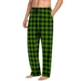 thumbnail image 2 of purcolt Mens Plaid Pajama Pants Drawstring Elastic Waist Lightweight Sleep Pants Lounge Pants Sleepwear PJ Bottoms with Pockets, 2 of 7