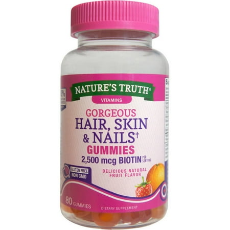 Nature's Truth Hair, Skin & Nails Gummies, 80 ea (Pack of 6)