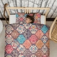 thumbnail image 3 of Boho Bohemia Flower Duvet Cover and Pillowcase Set for Single Bedding, Bedroom Accessories for Kids Teens, 3 of 5