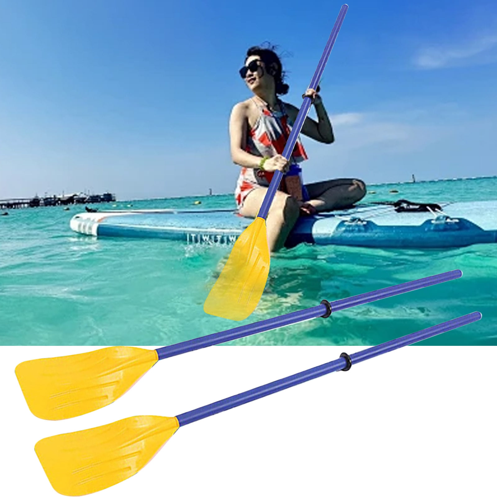 YIFAEUX Kayak Paddle Heavy Duty Aluminum Alloy Shaft Boating Oar Telescopic Water Sports Paddle for Kayaking Boating Canoeing