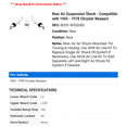 thumbnail image 2 of Rear Air Suspension Shock - Compatible with 1965 - 1978 Chrysler Newport - Monroe, 2 of 2