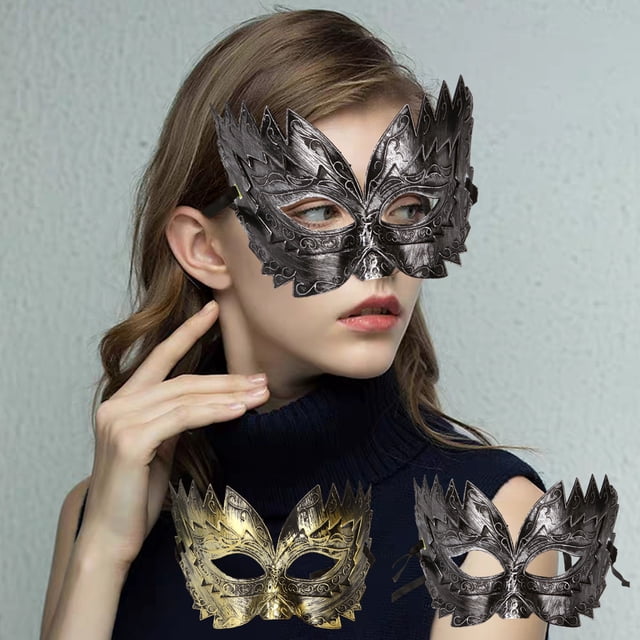 ¡Precios de Liquidación!, Máscara de mascarada vintage para hombre, máscara de soldado romano dorada, máscara de carnaval veneciana, máscara de ojos de ópera fantasma, accesorio de juerga Akmoler