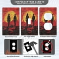 thumbnail image 5 of Switch Panel Switch Decoration 2.76x4.53x0.28 Inches Duplex Outlets Switch Plate Wall Plates Living Room Kitchen Bedroom Study Switches Red Western Cowboy, 5 of 8