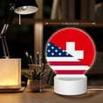thumbnail image 6 of Naloa USA Switzerland Acrylic LED Night Light Custom LED Lights Personalized Nightlight Customized Gifts for Family Couples Friends, 6 of 9