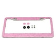 thumbnail image 1 of Soumake Stainless Steel Rhinestones Glittering Car Auto License Plate Frame Tag Cover, 1 of 5