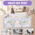 thumbnail image 3 of Parque infantil Hiaksedt grande de 188 x 127 cm con puertas con cierre, 3 of 7