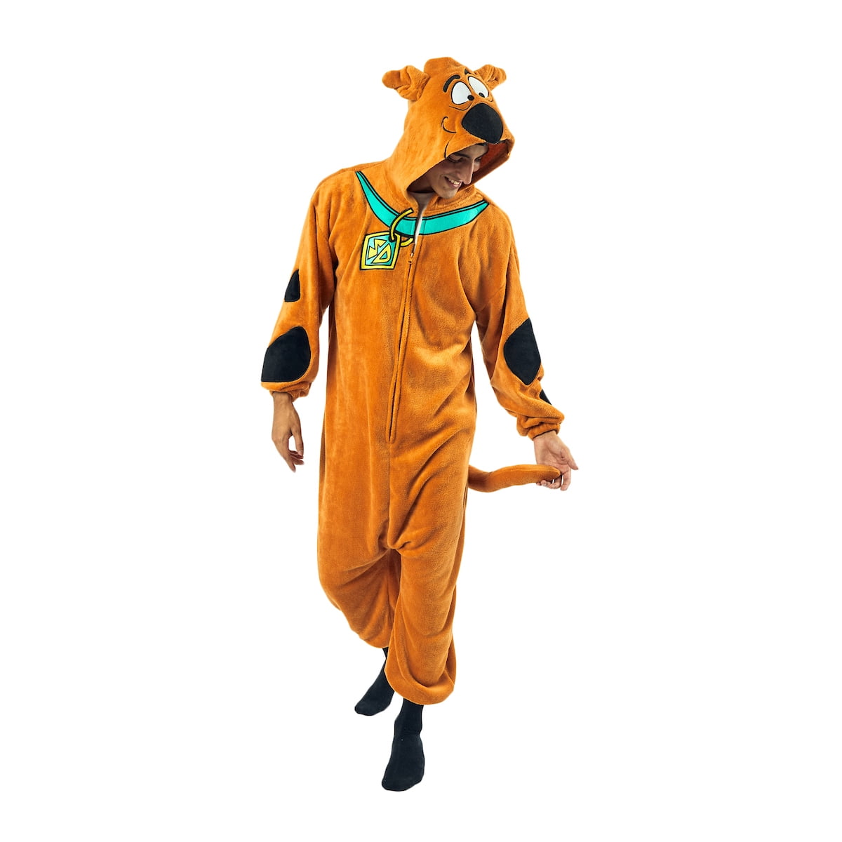 Scooby Doo Adult Onesie Costume Kigurumi Union Suit With Hood-XL