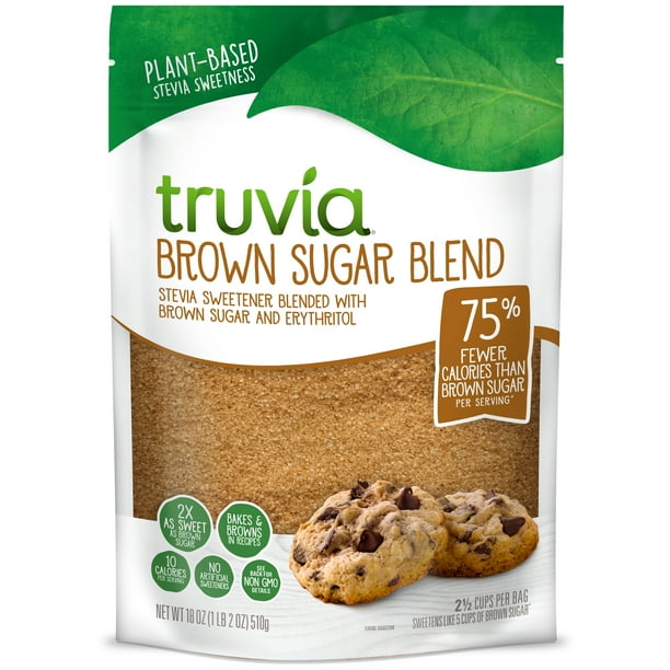Truvia Brown Sugar Blend, Mix of Stevia Sweetener and Brown Sugar (18