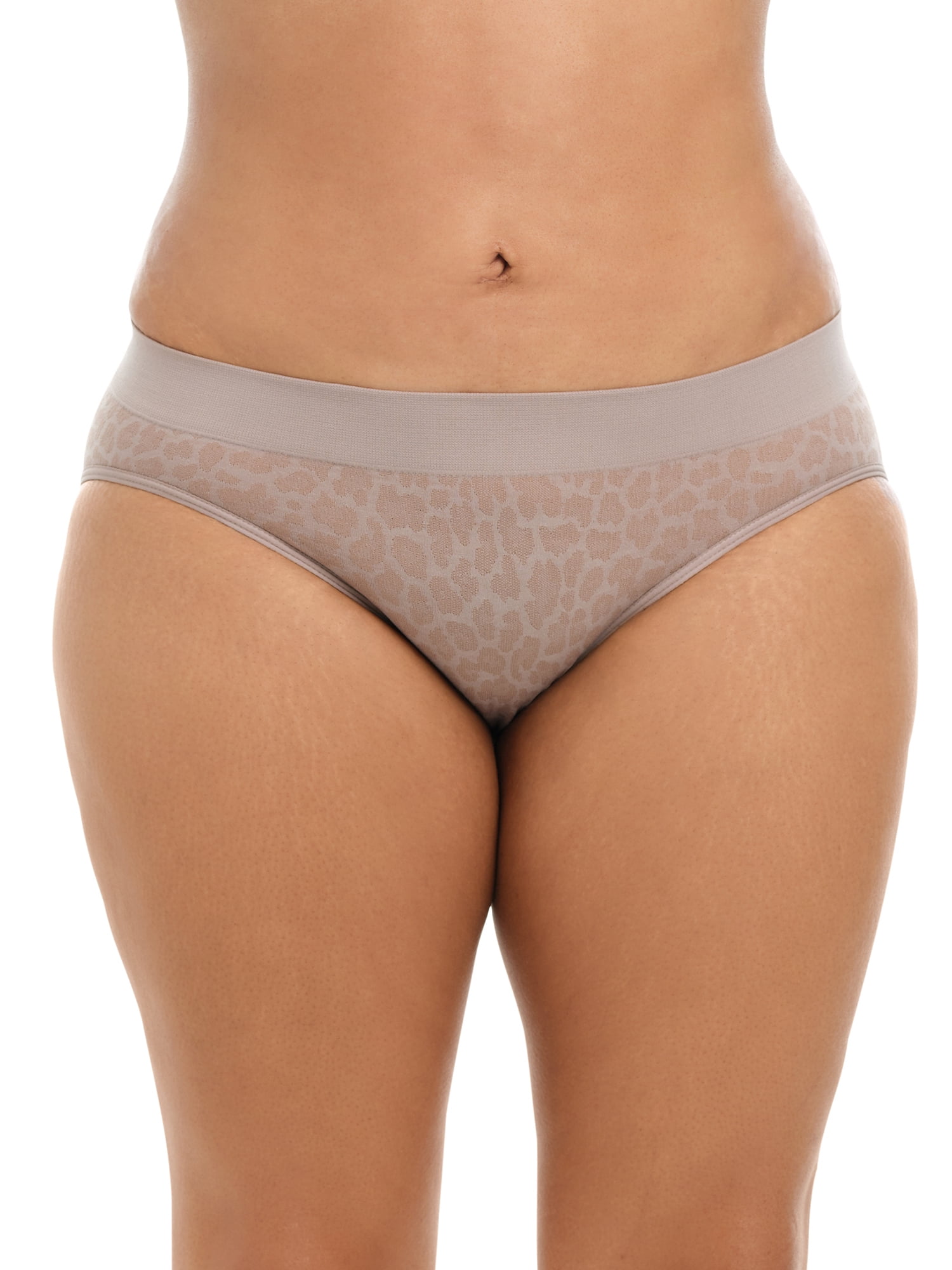 Joyspun Women's Seamless Bikini Panties, 6-Pack, Sizes XS-XXXL