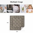 thumbnail image 5 of Grey Boho Cloth Napkins, Vintage Ethnic Tribe Abstract Art Floral Washable and Reusable Dinner Napkins Set of 4, Table Napkin for Kitchen Party Birthday Wedding Hotel Housewarming 20"x20", 5 of 9